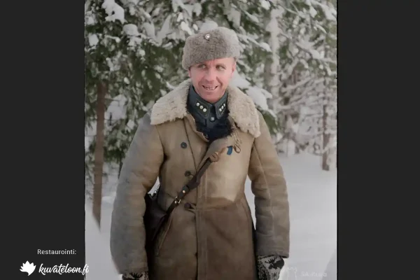 Res.kapt. Aarne Juutilainen, Marokon kauhu. Kuvaaja tuntematon. Leimola. SA-Kuva.