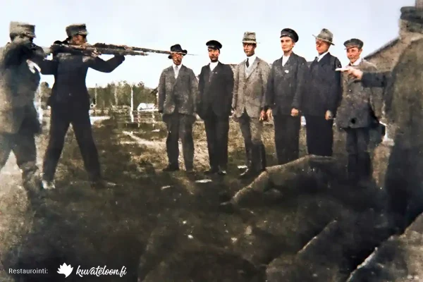 Punaisten joukkoteloitus Tammisaaren lähellä